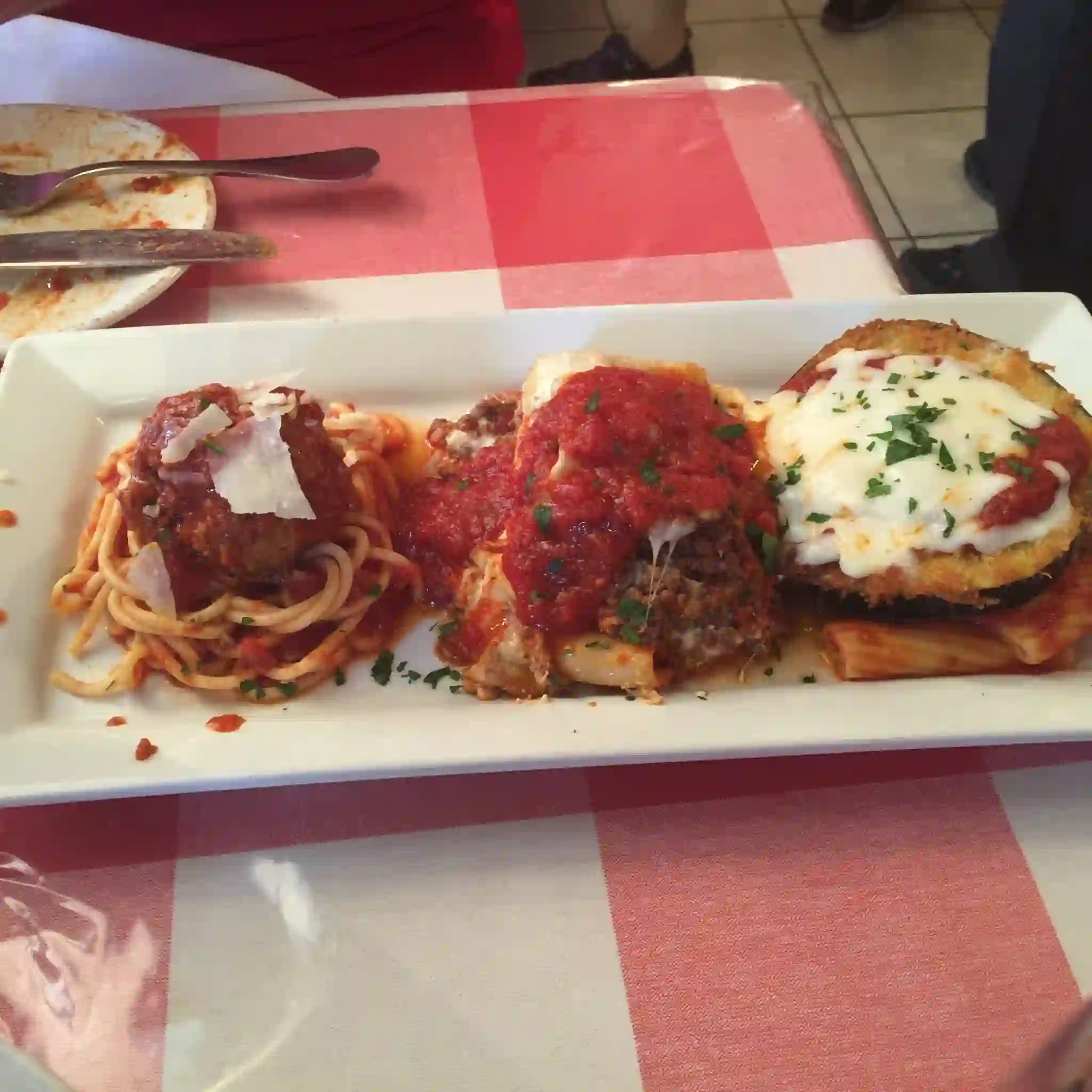 Lola & Giuseppe's Trattoria signature dishes  Wedding Soup, Lasagna, Veal Parmesan, various handmade pasta specials, Tiramisu.